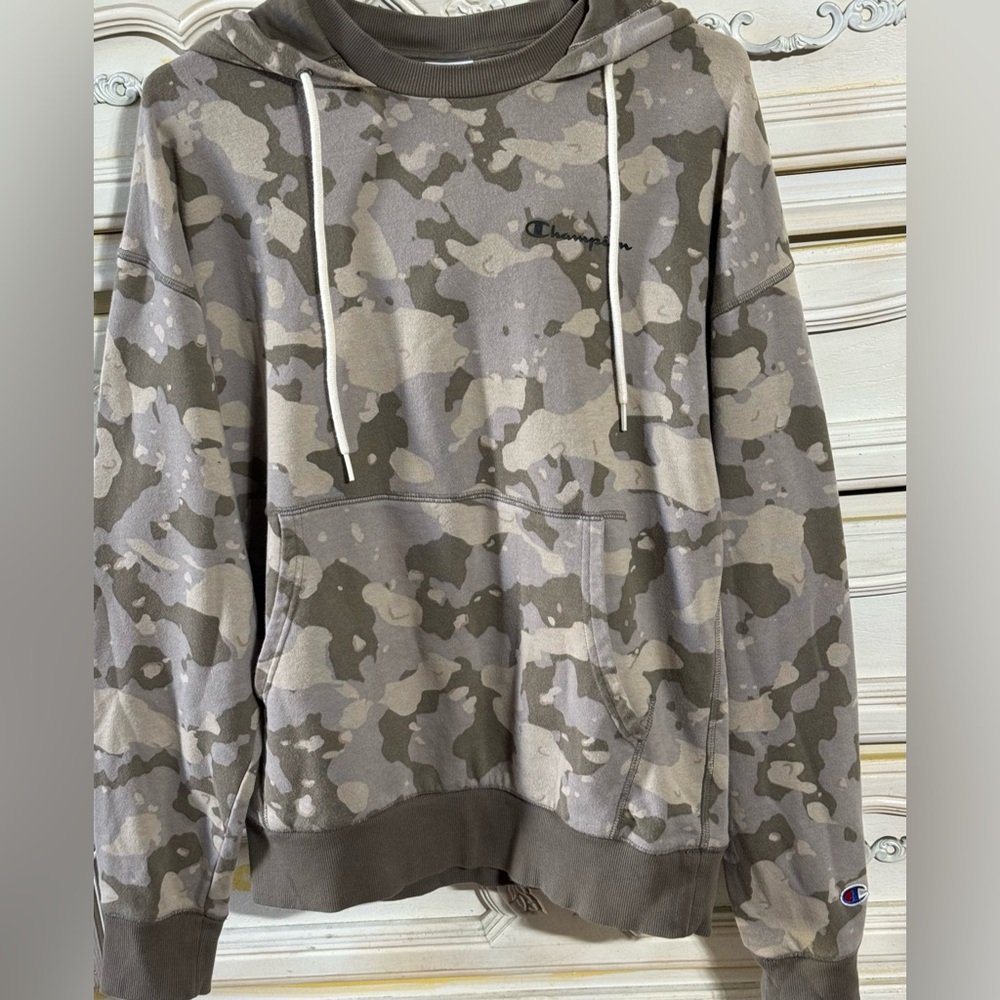 Champion Gray and Brown Sweatshirt Hoodie